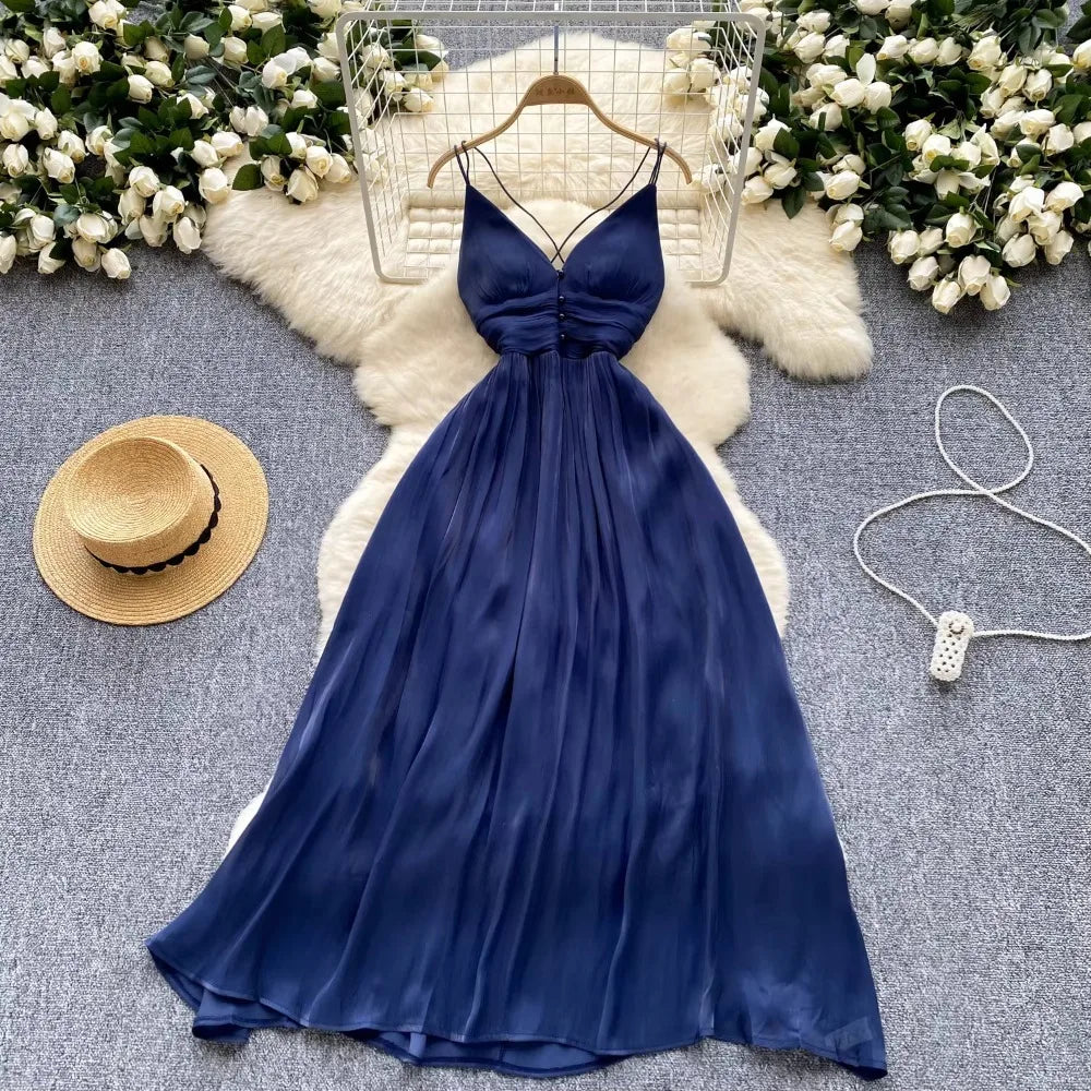 Robe Bleu Dos nu