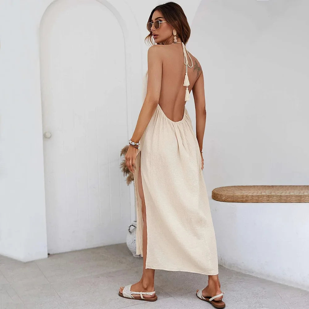 Robe Dos nu Gaze de coton
