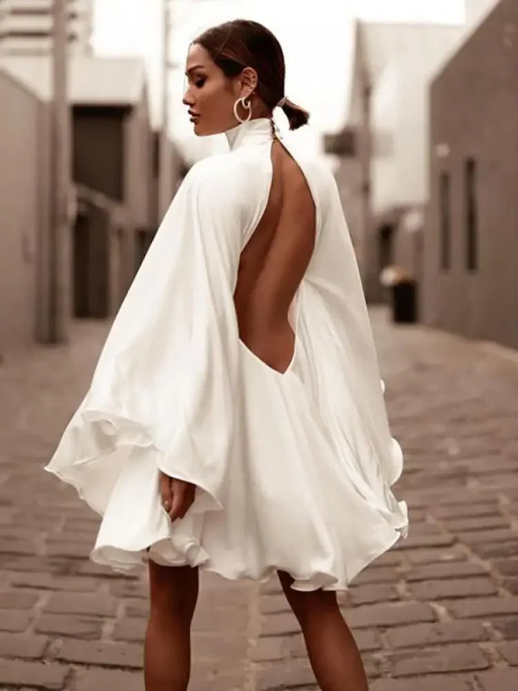 Robe Dos nu Col montant