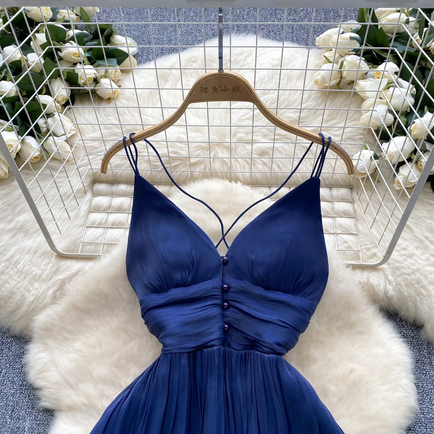 Robe Bleu Dos nu