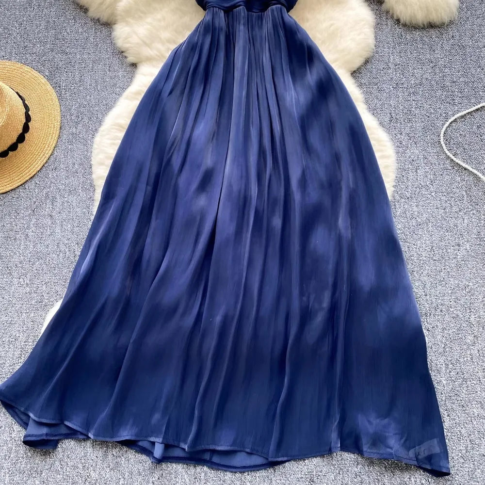 Robe Bleu Dos nu
