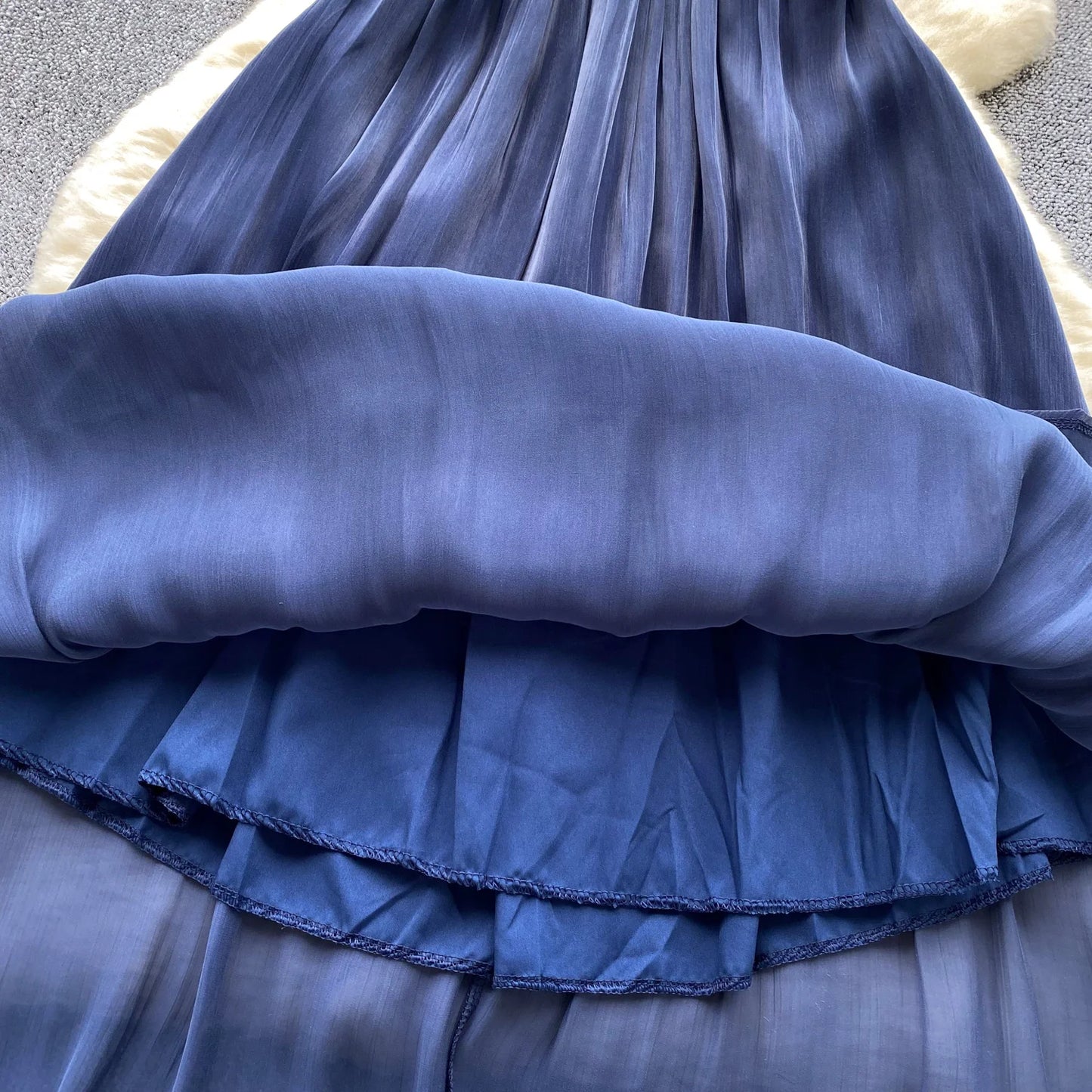 Robe Bleu Dos nu