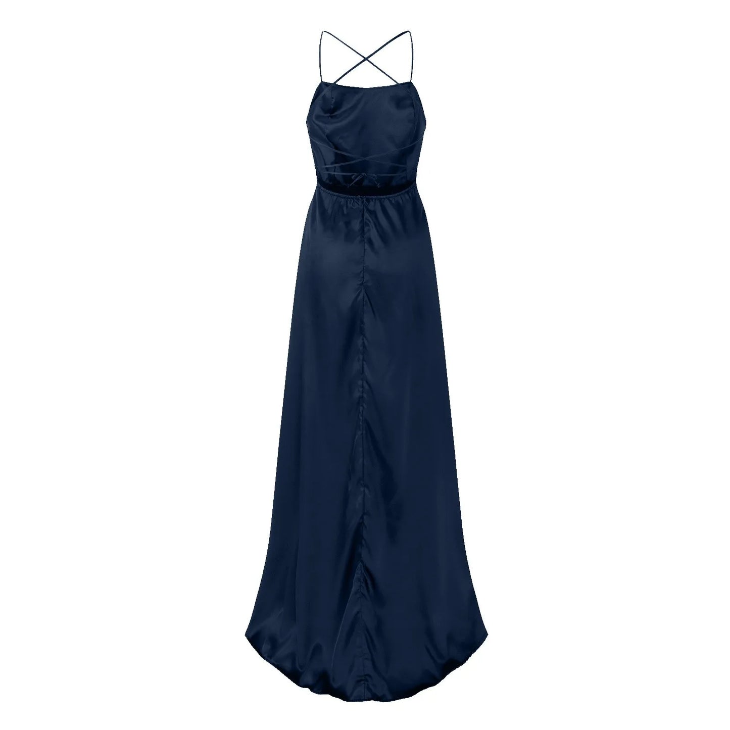 Robe Bleu Marine Dos nu
