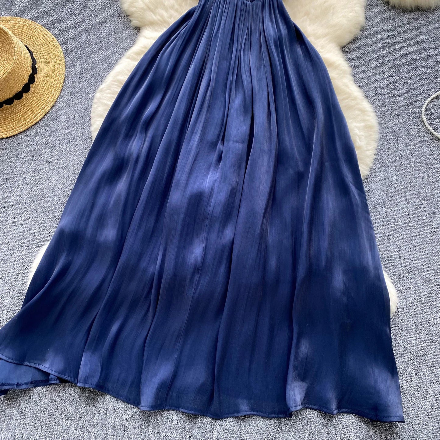 Robe Bleu Dos nu