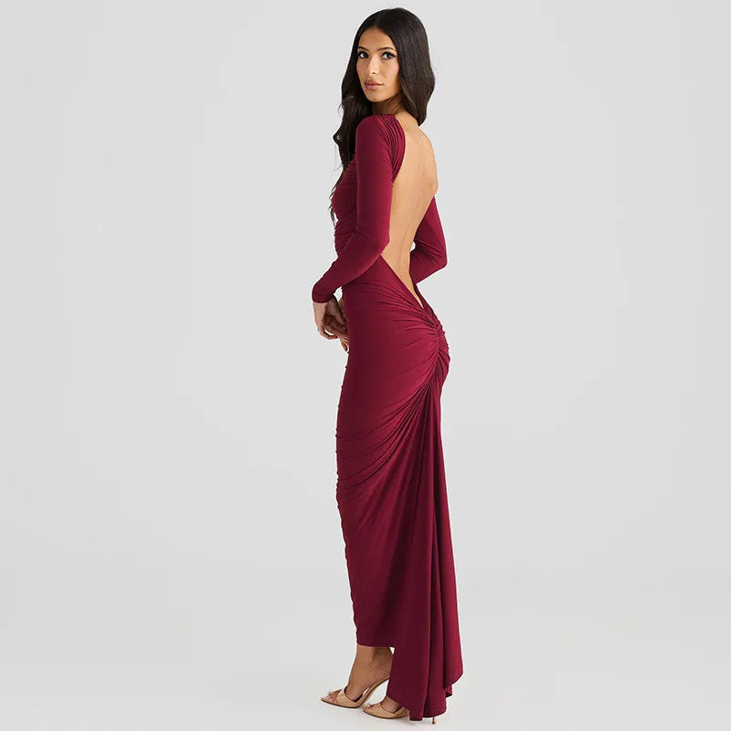 Robe Bordeaux Dos nu