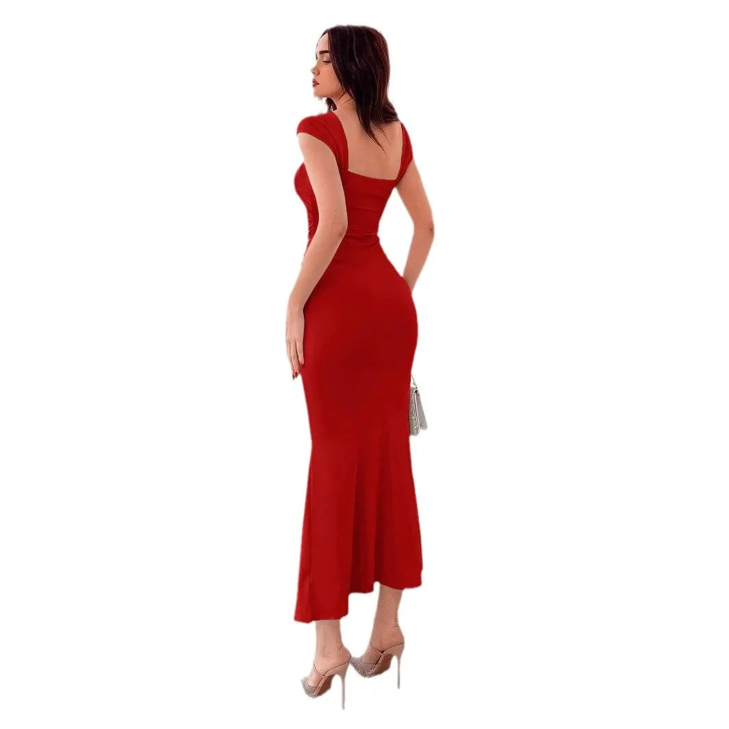 Robe Rouge Dos nu