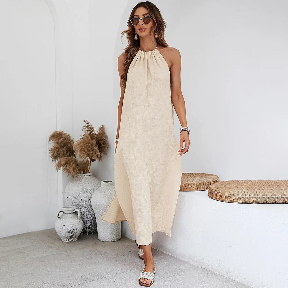 Robe Dos nu Gaze de coton