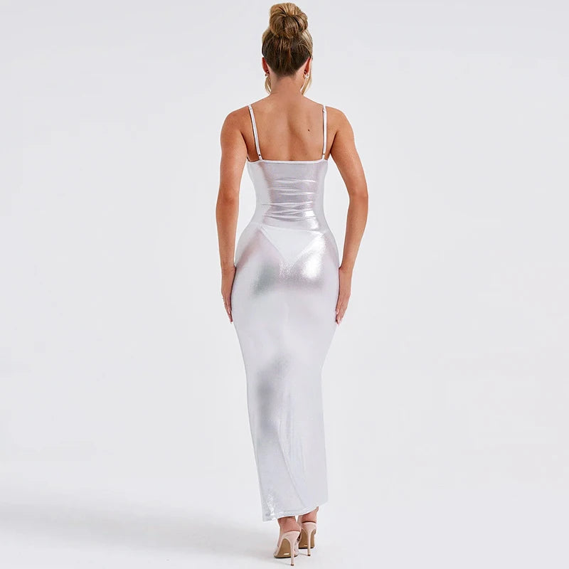 Robe Argentée Dos nu
