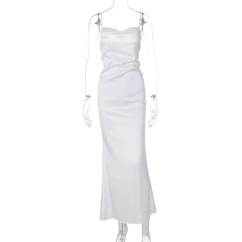 Robe Blanche Longue Dos nu
