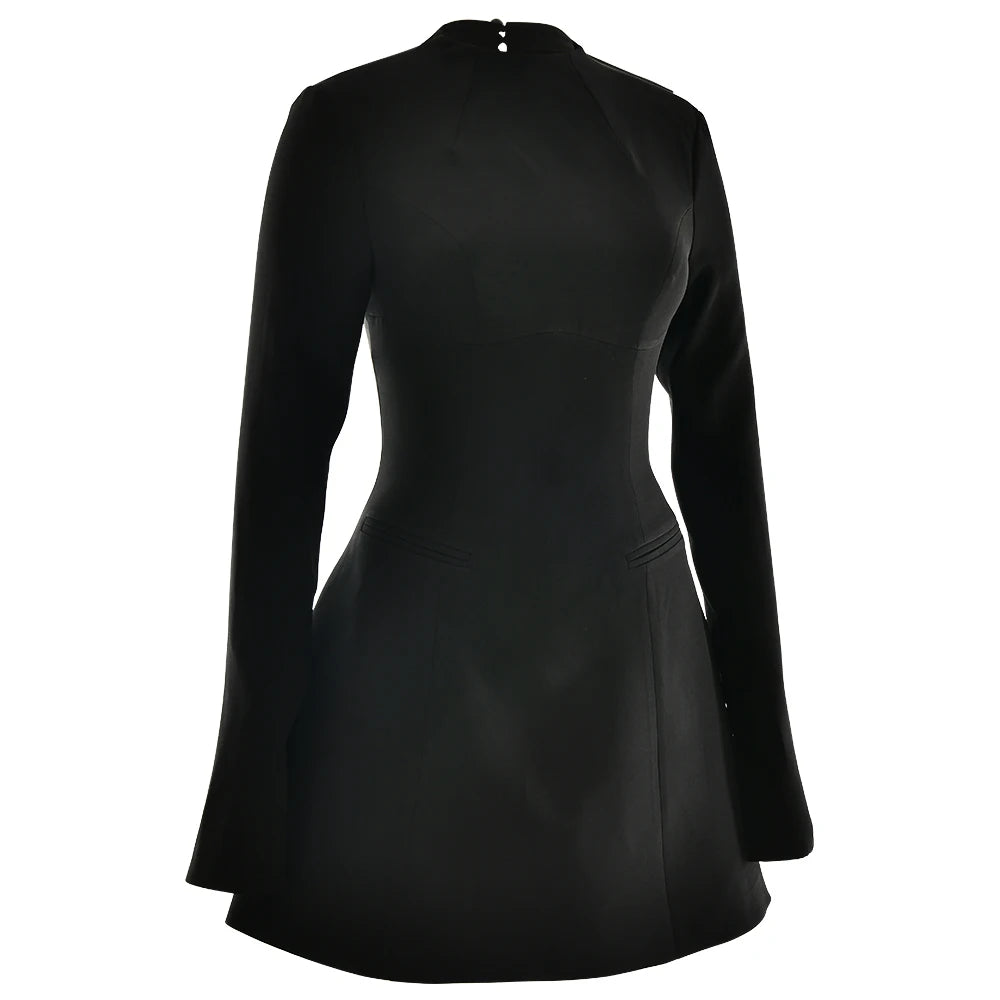 Robe Courte Noire Dos nu