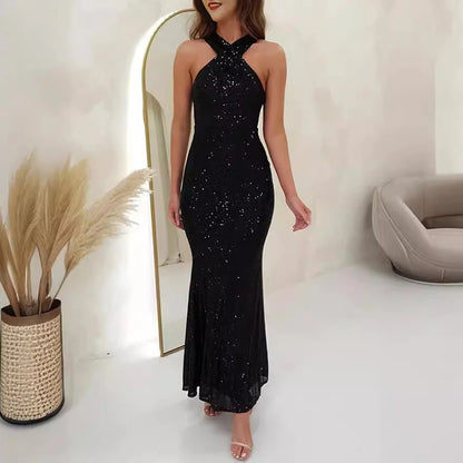 Robe Sequin Dos nu