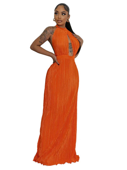 Robe Orange Dos nu