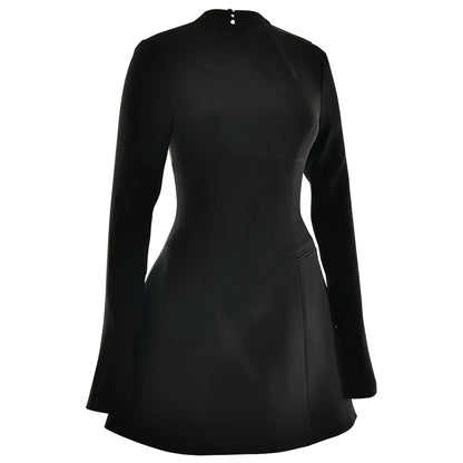 Robe Courte Noire Dos nu