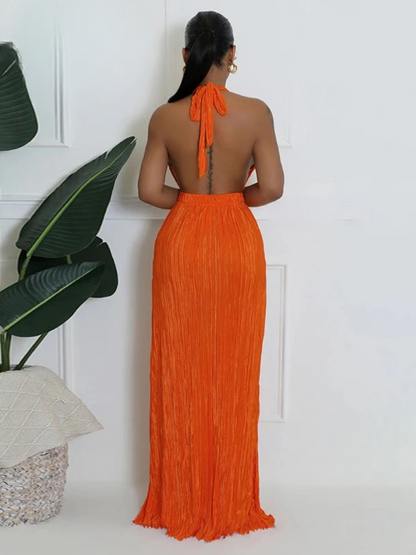 Robe Orange Dos nu